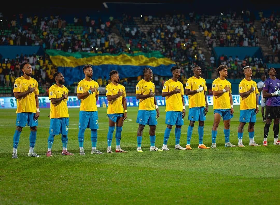 Célébration d'un but du Gabon